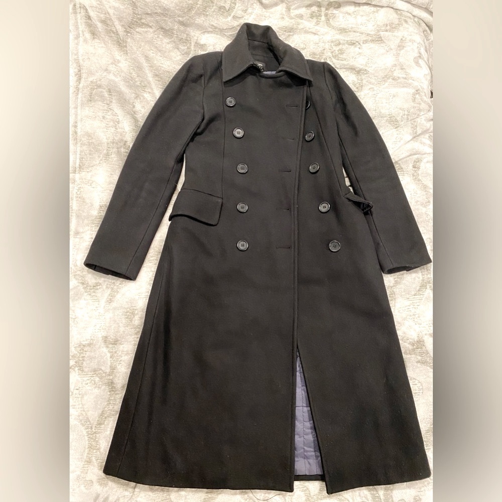 Club Monaco - XS Black Wrap coat
